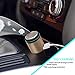 Kingtech Car Charger,4 In 1 Dual USB Car Charger & Car Fragrance & Electric Shaver Razor & Emergency Escape Hammer for IPhone Cell Phone Smartphone Ipad (Champagne)