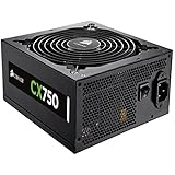 Corsair CP-9020015-UK Builder Series CX750 ATX/EPS 80 PLUS Bronze Power Supply Unit, 750 W