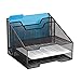 Rolodex Mesh Collection Stacking Sorter, 5-Section, Combination Sorter, Standard Packaging