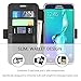 Galaxy S6 Edge Plus Case, SHIELDON Genuine Leather Wallet Phone Case [Card Slot] [Flip] [Wallet] Slim Carry-all Case - for Samsung Galaxy S6 Edge Plus Devices - Black