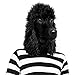 Off the Wall Toys Standard Poodle Mask Dog Halloween Costume Face Mask Kennel Club (Black)