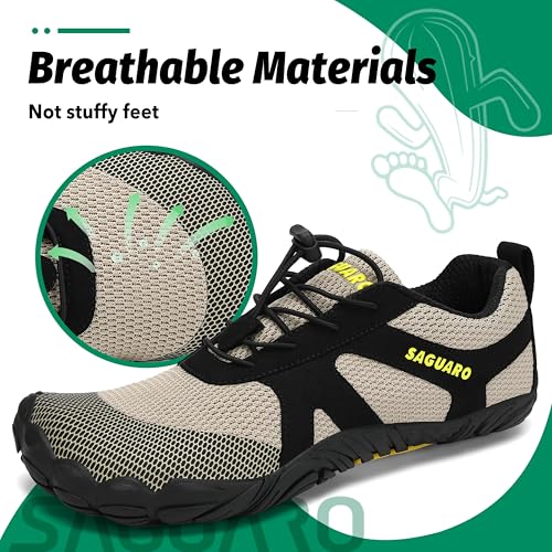 SAGUARO Versatile Minimalist Lightweight Flexible Outdoor Indoor Shoes – Gym Asphalt Beach Mountain, Unisex-Adult