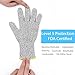 Kuelor Cut Resistant Gloves Level 5 Protection, Food Grade Kitchen Glove for Hand Protection, Stretchy Safety Gloves for Cutting, Slicing, Yard Work (Medium)