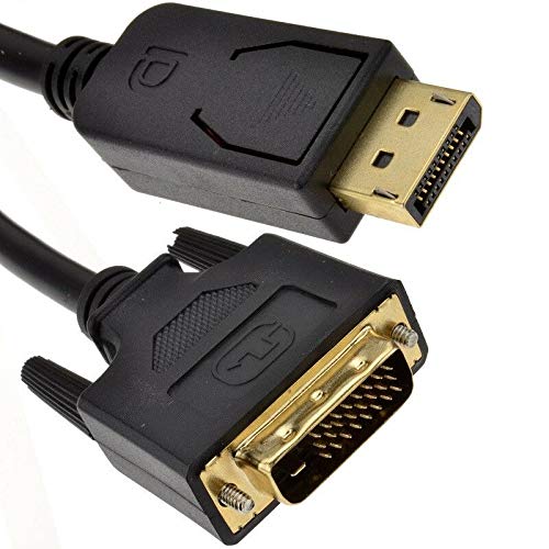 Multibao 2M DisplayPort Display Port DP to DVI-D 24+1 Male Digital Video Cable Lead PC TV (2)