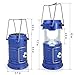 GARMAR Camping Lantern Flashlight, Solar Portable Outdoor LED lights, Rechargeable Bright Night Lamp for Hiking, Camping, Emergencies, Hurricanes, Outages. (Blue)