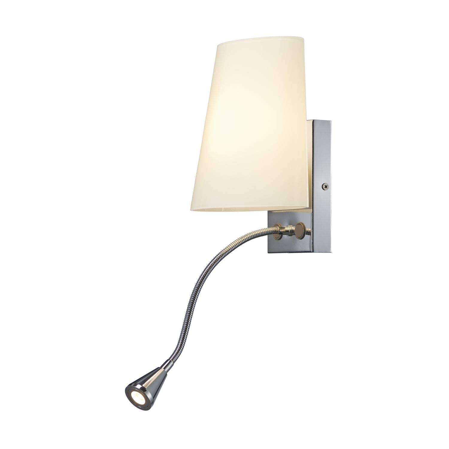 SLV Surface-Mounted Wall Light COUPA Flex/Internal Wall Illumination, LED spot, Surface-Mounted Light, Wall-Mounted Light, Wall spot / G9 3000K 3.4W 140lm Chrome