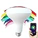 FRANKEVER Light Bulbs, E26 A19 Smart LED Bulb, Compatible with Alexa, Google Assistant IFTTT, WiFi, No Hub Required (BR30WW, 7W, 1Pack)