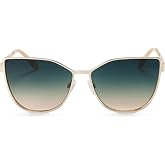 QUAY - Women's Sunglasses, Oversized Cat Eye Shades, UV Protected Lenses