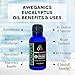 Aweganics Pure Eucalyptus Oil USDA Organic Essential Oils, 100% Pure Natural Premium Therapeutic Grade, Best Aromatherapy Scented-Oils for Diffuser, Home, Office, Personal Use - 1 OZ - MSRP $19.99