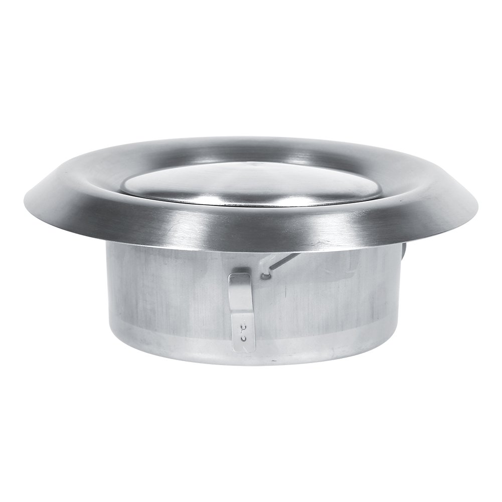 3 Sizes Stainless Steel Air Vent, 3 Sizes Wall Stainless Steel Ventilation Duct Cover Exhaust Supply (125mm)