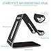 Tomersun Metal Cell Phone Stand, Tablet Stand, Phone Holder, Cradle, Dock, Compatible for All Smartphones(Black)