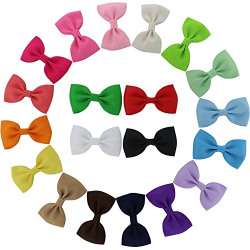 QingHan Baby Girl Boutique Grosgrain Ribbon Hair Bows Alligator Clips For Teens Kids Toddlers Children
