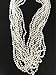 GIFTEXPRESSⓇ 12 PCS White Pearl Bead Necklaces Flapper Beads Party Accessory Party Favor primary
