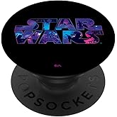 Star Wars Logo Retro 90s Galaxy PopSockets Adhesive PopGrip
