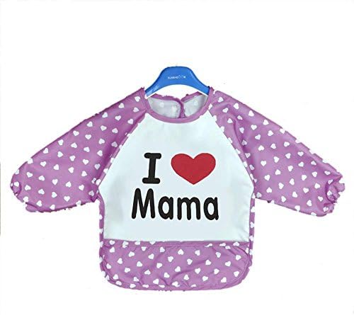 Baby Bib Sleeves - Baby Sleeved Bib - Cute Cartoon Animal Printed Baby Bibs Newborn Long Sleeve Art Apron Smock Waterproof Feeding Eat Toddler Clothes Bibs - Sleeved Bib Baby (7)