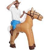HSCTEK Adult Inflatable Horse Ride On Costume