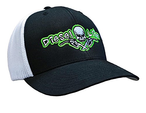 Diesel Life Black / Green Flex Fit Trucker Hat