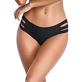 Ocean Blues Women's Strappy Bikini Bottom Full Coverage Swim Briefs