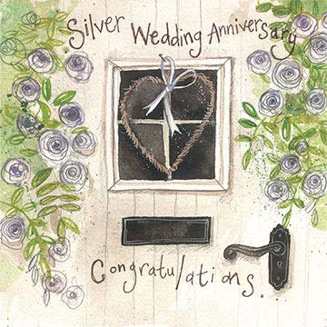 ALEX CLARK Silver Anniversary Door Card