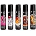 Wet Flavored Edible Lube, Premium Personal Lubricant, 3 Ounce, for Men, Women and Couples, Ideal for Foreplay, Paraben Free, Gluten Free, Stain Free, Sugar Free (Wet Seduction Sampler, Dessert 5-Pack)