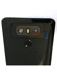 Tapa trasera de batería de cristal para LG G6   cubierta de la puerta de la batería + sensor de huellas dactilares Flex + lente de cámara de cristal cubierta de repuesto (impermeable) con herramienta de apertura (como en la imagen) para LG G6 Verizon VS98