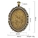 Bezel Pendant Trays Oval Cabochon Settings Trays Pendant Blanks For Jewelry Making 10Pcs #9