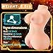 Male Masturbator Sex Doll with Tight Vagina and Anal Opening, Realistic Pussy Ass Butt and Soft Breast Adult Toy, Men Masturbation for Sexual Pleasure (with Torso)
