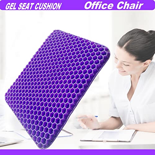 Gel Seat Cushion for Office Chair,Gaming Chair Double Thick Royal