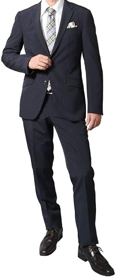 Amazon Co Jp United Gold スーツ メンズ スリム ビジネス 春夏秋 スーツ オシャレ おしゃれ 洗えるスラックス 服 ファッション小物