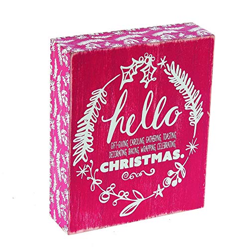 Midwest-CBK Wall Plaque - Hello Christmas (Certified Refurbished)