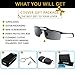 COSVER Men's Sports Style Polarized Sunglasses for Men Driving Cycling Running Fishing Golf Unbreakable Frame Metal Driver Glasses (Gray)