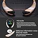 Wireless Bluetooth Headphones Bluetooth 4.1 Music Stereo Headset Earphones with Microphone Vibration Neckband Sports Style Silver-Blue