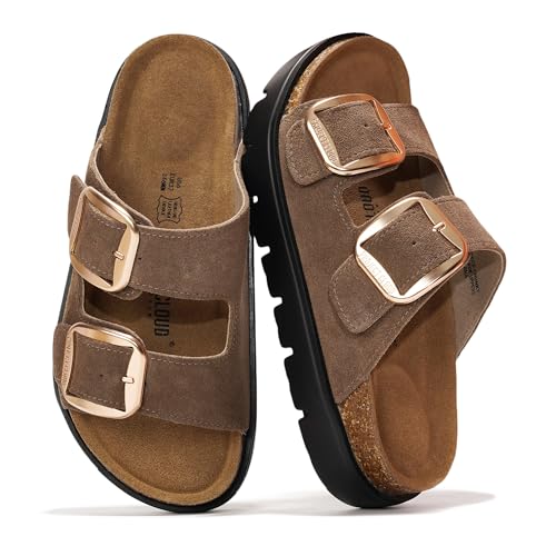 Project Cloud Genuine Leather Platform Sandals