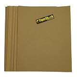TigerShark 9 inch by 11 inch Sanding Sheets Grit 80/100/120/150/180/220/320/400 8pcs Pack Paper Gold Line Special Anti Clog Coating