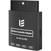 RGEEK Wireless Controller Adapter for PS1 PS2 Console, Compatible with PS4/PS5, Switch Pro, Xbox One S, Series X/S and 8Bitdo Controller
