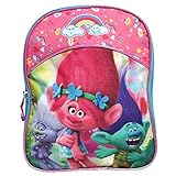 Dreamworks Officially Licensed Trolls 11 Inch Mini Backpack - Rainbows and Cupcakes