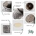 POTEY Cement Plant Pots Concrete Flower Planters Medium Pot with Drain Hole Leaf Cylind Bronze