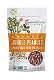 Essential Living Foods Organic Jungle Peanuts, Heirloom, Protein Rich, Vegan, Superfood, Non-GMO, Gluten-Free, Kosher, 6 Ounce Resealable Bag