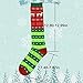 Gmark Novelty Funky Cute Cartoon Socks, Women's Soft Winter Warm Heavily Brushed Lined Socks Christmas Colorful Cool Present Funny Gift Ideas Elk Snow And Love