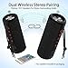 Xeneo X21 Dual Portable Bluethooth Speakers Waterproof Outdoor Wireless Stereo Pairing with TWS, FM Radio, Micro SD Card, IPX6, 30W for Home, Office, Party and Travel (Pack 2 Black)thumb 1
