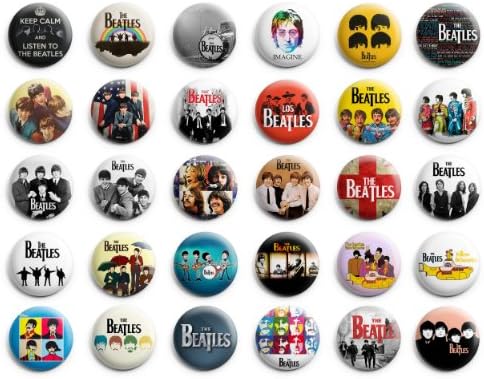 The Beatles Theme Party favor pins buttons badges