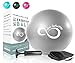 Live Infinitely Pilates Ball 9 Inch with Pump | Small Yoga Balls with Digital Workout eBook | Mini Stability Ball for Pilates, Barre, Yoga & Home Exercise (Silver)