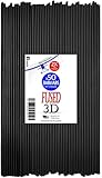 3D Printer Pen Filament 50 Strands of 10inch 3MM ABS Plastic (x50 Strands, Black)