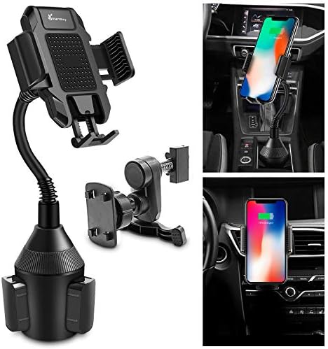 Cup Holder Phone Mount,2 in 1 Car Phone Holder, Adjustable Car Cup Holder Air Vent Cell Phone Mount 360° Rotatable Cradle for iPhone Galaxy Huawei Nokia and Others