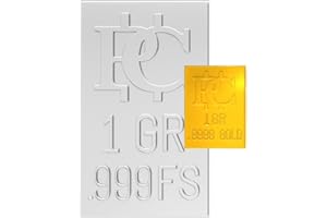 Patriots Coin Pure Gold and Silver Bullion Bar Divides to One Grain Bars .9999 Fine Gold Silver Snaps Apart to Individual 1 Grain Ingots 1 Grain Each