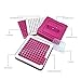 Easy to Use 100 Hole Capsule Filler Tray with Powder Block Plate & Tamper, Size 0, Color Pink by Piazza Amalfi [Upgraded Version]