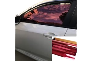 AUTOPIA One Way Mirror Reflective Car Window Color Tint Film 10%VLT. (20" x10', Wine Red)