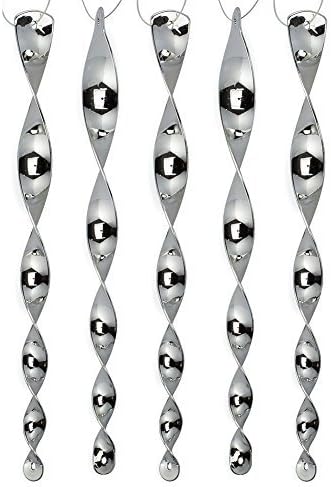 MAARYEE Bird Repellent Wind Twisting Scare Rods Reflective Blinder Rods,Set of 5(12 inch)