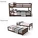 DHP Phoenix Twin Bunk Bed, Mocha