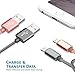 Lightning Cable 10 ft, IVVO 2 Pack Nylon Braided Durable USB Sync and Charging Cable for iPhone 6s/6/5s/5/SE, iPad Pro, iPad Air, iPad Mini (Gray+Rose Golden)